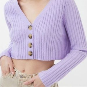 Urban Outfitters Lilac Cropped Sweater